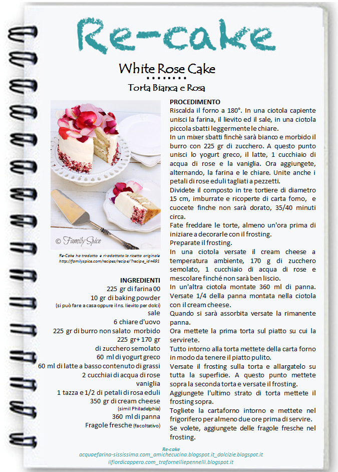 locandina re-cake maggio white rose cake