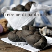 Nondisolopane - Treccine di panbrioche al nero di seppia