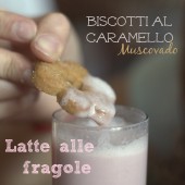 Nondisolopane - Latte alle fragole e biscotti al caramello Muscovado