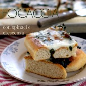 Nondisolopane - Focaccia con spinaci e crescenza