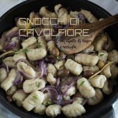 Nondisolopane - Gnocchi di cavolfiore con cipolle di Tropea e acciughe