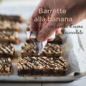 Nondisolopane - Barrette alla banana con fiocchi d’avena e cioccolato fondente