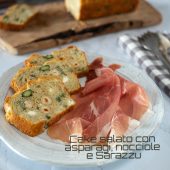 Nondisolopane - Cake salato con asparagi, nocciole e Sarazzu