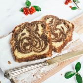 Nondisolopane - Plumcake allo yogurt variegato al caffè e cioccolato